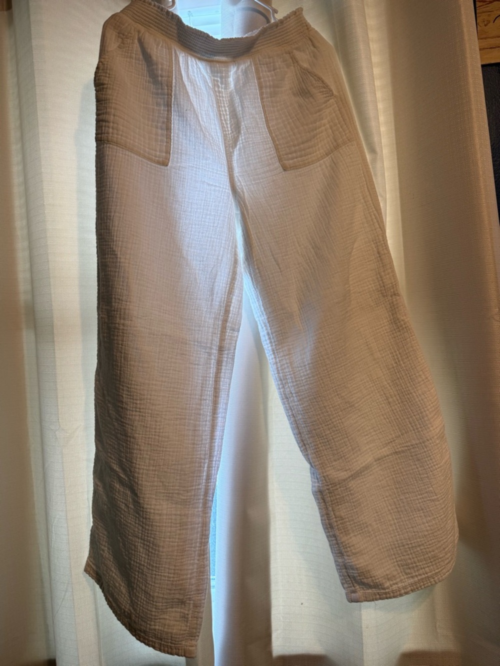 SO White Linen Pants